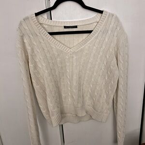 The Brandy Melville White Knit Too sweater